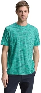 TOM TAILOR Herren 1046765 T-Shirt, 38092 - Green Multicolor Inject, S EU