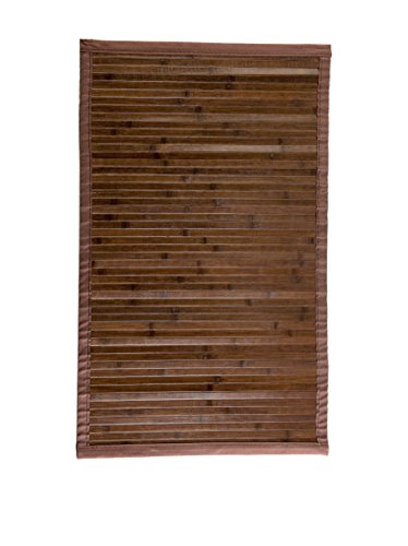 Estores Basic Natural Alfombra, Bambú, Marrón Oscuro, 60X90