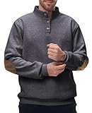 Design: Ce pull à col montant pour homme présente un ourlet et des poignets côtelés pour une coupe ajustée, avec des poignets souples et confortables qui aident à conserver la chaleur.