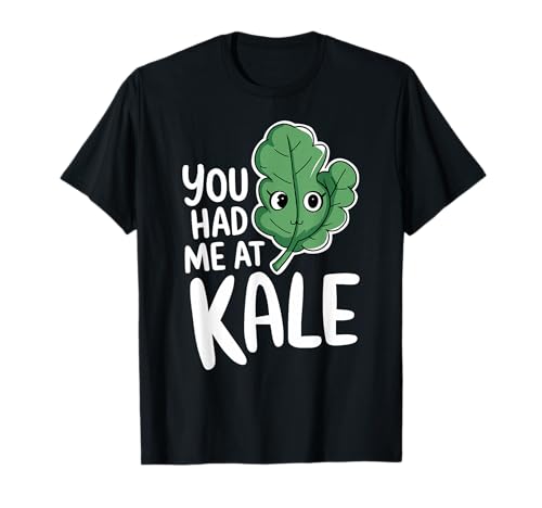 Divertido diseño de verduras de col rizada, lindo amante de las verduras verdes Camiseta