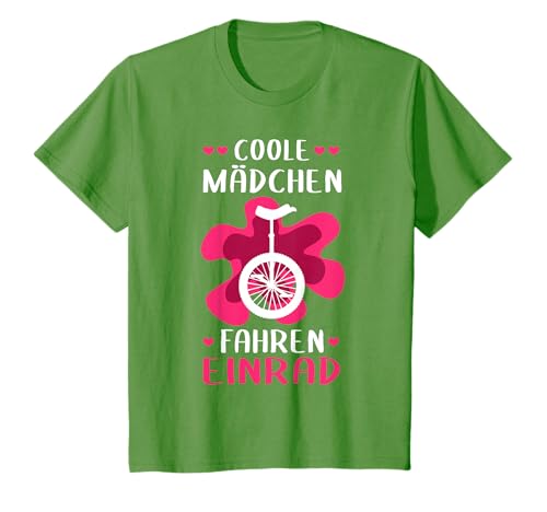 Schöne Geschenkideen für sportliche Mädchen - Coole Mädchen fahren Einrad! T-Shirt - Blau - S - Retro - Rundhals - Halbarm - Damen/Sport - Mädchen - Winter