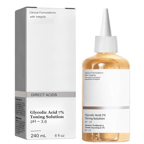 Chemical Exfoliation - A Guide to Exfoliating Acids 3 CROOT 240mL Ordinary Glycolic Acid Toning Solution, Glycolic Acid 7% Toning Resurfacing Solution for Blemishes and Acne(8.12 fl.oz)