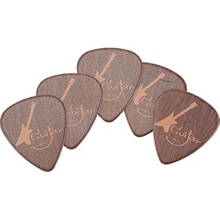Vaguelly 5 Pièces en Bois Choix De Guitare Remplacements Ukulélé Médiator Gardes du Bout des Doigts Multi-Usages Choix… - Les Beatles, Paul McCartney, John Lennon, RIngo Starr, George Harrison