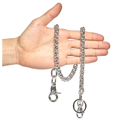 Image of newtro Wallet Chain Men Women Boy Girl, Biker Motorcycle Pants Jean Punk Long Key Chain Black Gold Silver 26 Types