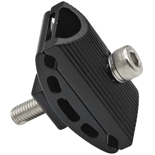 Bike Seatpost Saddle Clamp: Durable Aluminium Alloy Clamps for Secure Rides 4 BOKWORE Bicycle Seatpost Head Saddle Pipe Head Aluminium Alloy Bike Seatpost Clamps Head Bike Head Saddle Pipe Screw Bicycle Seat Tube Replacement Parts (1PCS Black)