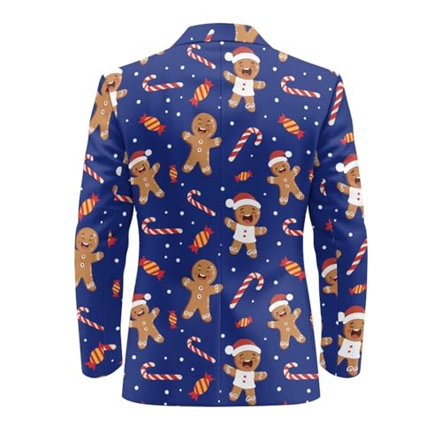 INSTANTARTS Mens Blazers One Button Lined Collar Men's Casual Blazer Jackets Long Sleeve Loose Fit Blazer Jacket Stylish4