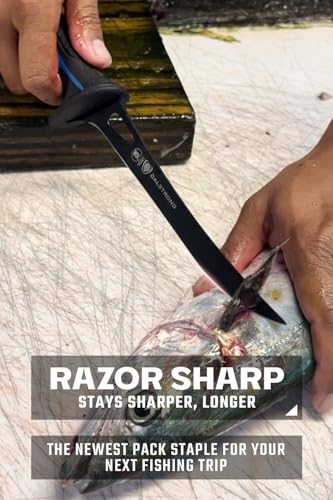 Dalstrong Fillet Knife-Night Shark Series 7”-High Carbon Steel-Titanium Coated Blade-Sharp Kitchen Knife & Outdoors-Polypropylene Handle-w/Sheath-NSF Certified