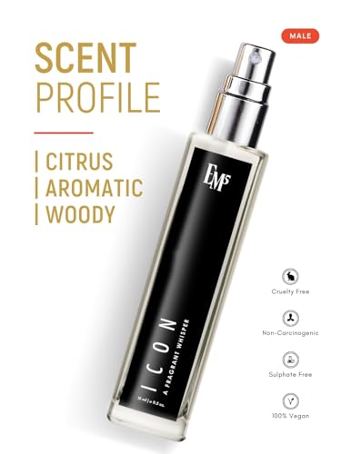 Image of EM5 Icon Perfume for Men | Aromatic Citrus Fresh Spicy Fragrance | Eau De Parfum Spray | Luxury Gift for Him | 15 ml
