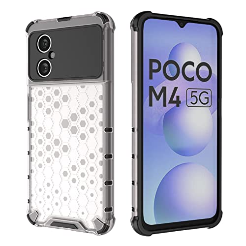 Image of Glasgow Back Case Cover Designed for Poco M4 5G - Transparent