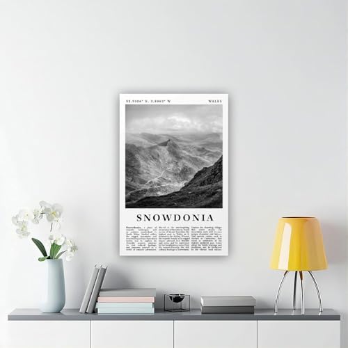Snowdonia impression sur toile Pays de Galles tableau paysage décoration murale chambre 61x91