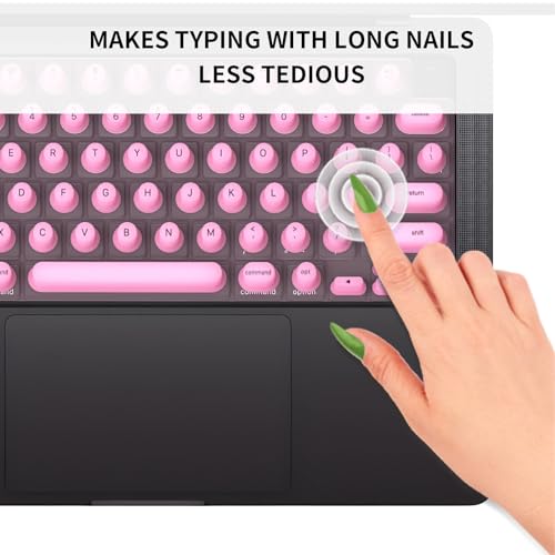 Protector de teclado de silicona para uñas largas miniatura 4