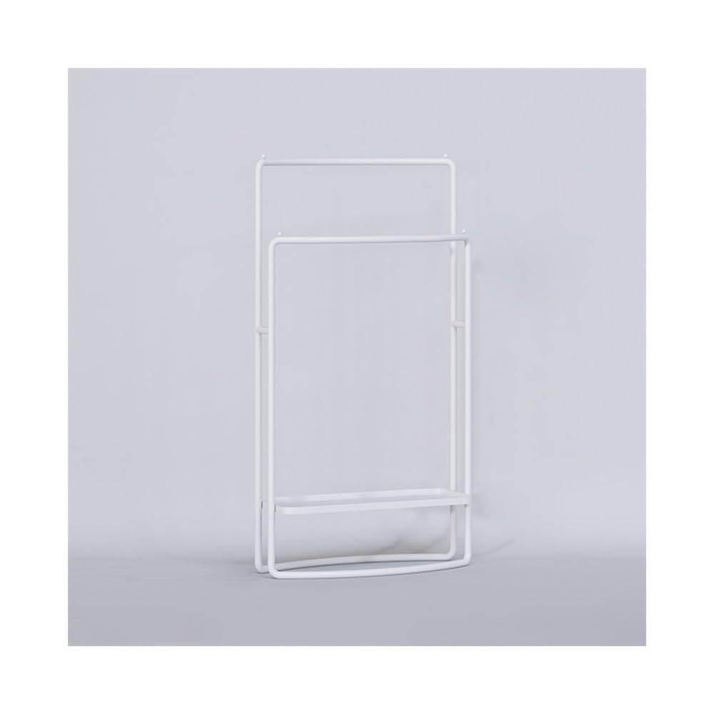 towel rail Bathroom Towel Rack Punch-free Floor-standing(White)