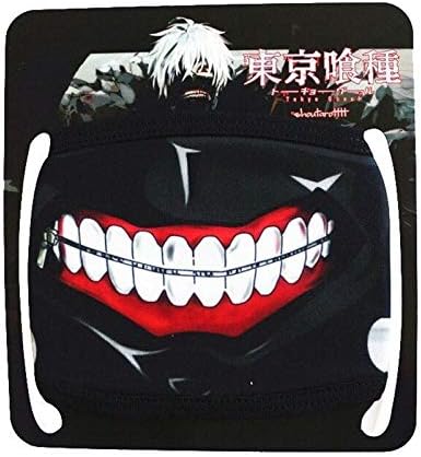 Master Online (2 Pack) Anime Halloween Simulated Zip Teeth Cosplay Face Props Accessories for Girls Boys Black