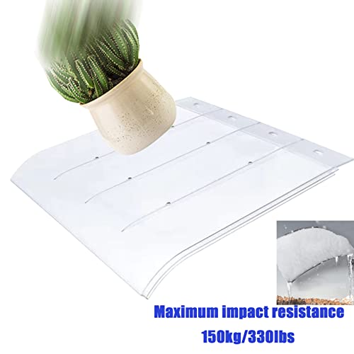 Abri de pluie pour porte d'entrée avec auvent de jardin 50 x 210 cm - 7