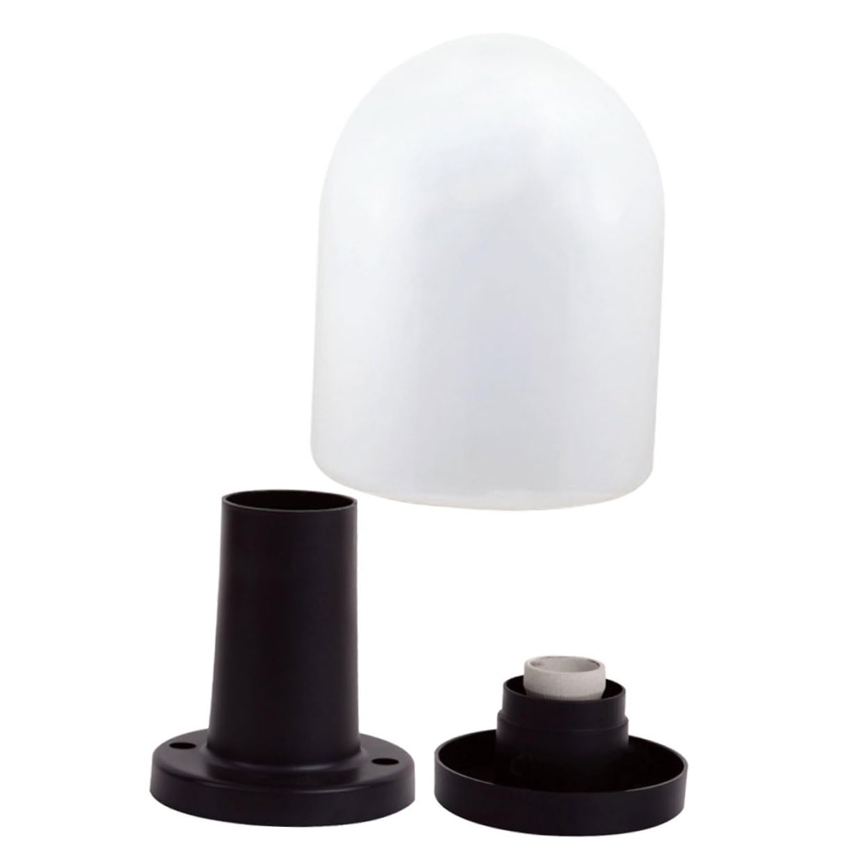Hemoton Acrylic Ball Lampshade Outdoor Post Light Fixture Cover Easy Clean Replacement Shade for Pathway Lighting