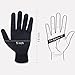 Xin Tester Electrician Insulated Gloves 400V, Electrical Work Gloves Rubber Low Voltage Resistance Non-Slip Texture Electrician Tool, Finger Tip Touch Smart Device Screen(Black)