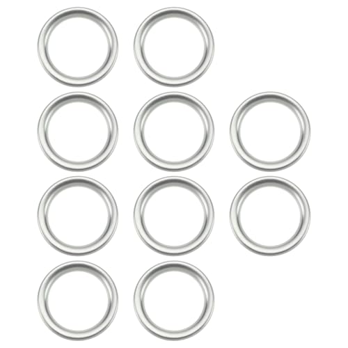 Image of 10pcs Oil Drain Plug Gaskets 14x19x2mm Oil Drain Plug Washers Replacement Part 09168-14004-000 Compatible with Suzuki Silver