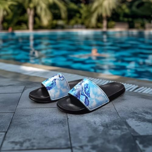Image of Open Toe Slippers for Women Rubber Slides Womens Sandal Slippers