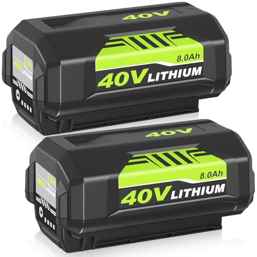 Munikind 2Pack 40v 8.0Ah OP4026A Replacement for Ryobi 40V Battery Lithium