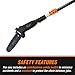 WEN 4019 6-Amp 8-Inch Electric Telescoping Pole Saw, Corded electric - Black&orange