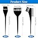 YBEATY 12 Pcs Hair Dye Brush Applicator Kit Hair Coloring Brush Tint Dying Brushes Professional Salon Combs Tools Kits Essential Sharp Tail Comb Mixer for Women Men Home and Salon Use (Black)