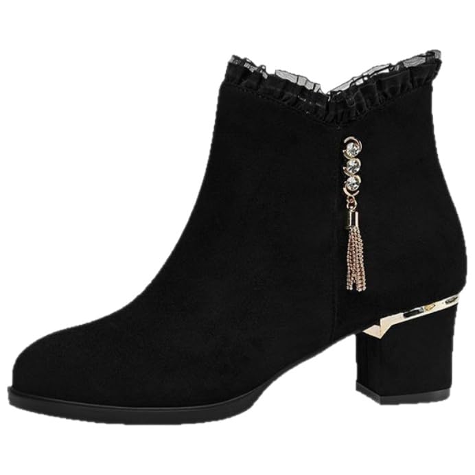 Womens ankle boots fashionable and versatile with soft and slip-resistant properties