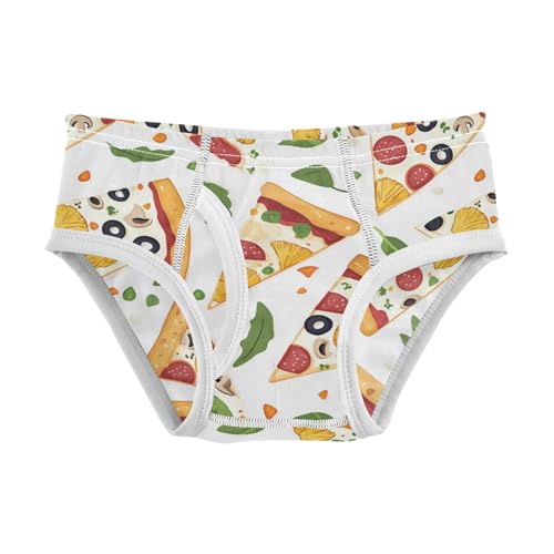 Wusikd Pizza Slice Boys' Underwear Cotton Boys Briefs Soft Toddler Underwear 2T