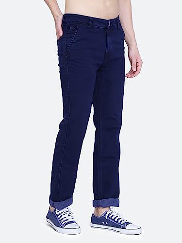 Image of Mid Waist Heavy Weight Stretchable Denim Material Front Cross Pocket Comfort Fit Jeans Pant for Men