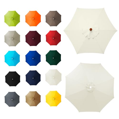 Toile de rechange pour parasol anti-UV protection soleil 8 bras 230cm
