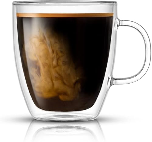 Miniatura 7 de JoyJolt Savor - Vasos aislados de doble pared tazas de café juego de 2 135 onzas