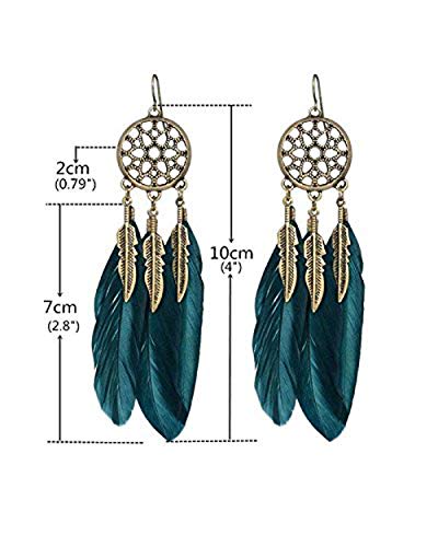 Image of Young & Forever Gift Boho Carnival Sea Island Long Tassel Earrings Handmade Beaded Bohemian Women Statement Beads Dangle Earrings Ethnic Jewelry Fringe Earrings