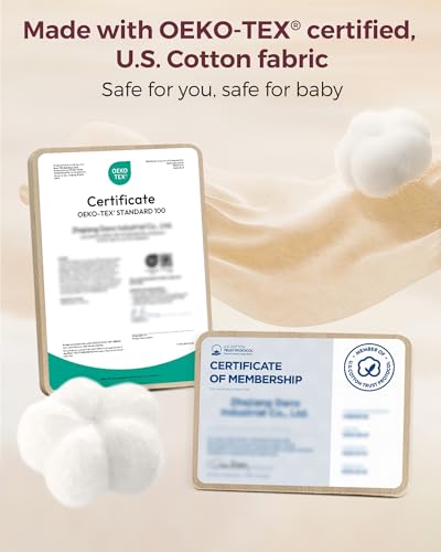 Momcozy Nursing Bras for Breastfeeding, Soft U.S. Cotton Seamless Maternity Bra, Fixed Padding, Wireless Pregnancy4