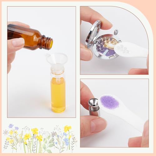 NBEADS Mini Trichter Set für Kremationsschmuck Füllung, Kleine Flaschen Trichter Füller Kit Schmuck Asche Füller Trichter für Urnenkonservierung Schmuck Füllung Asche Anhänger Halskette