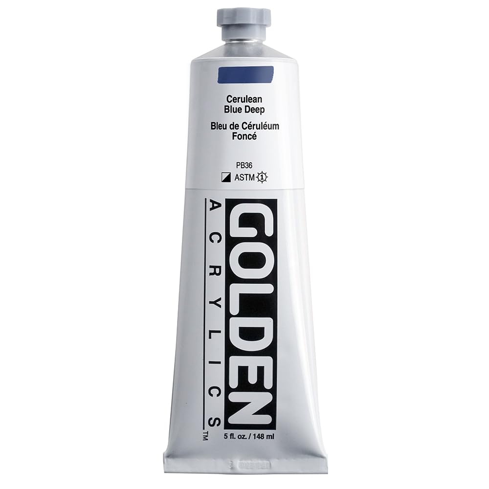 Golden Acrylic Cerulean Blue Deep 150ml Heavy Body haute viscosité