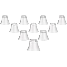 10 Pcs Hearing Aid Domes Hearing Resound Accessories, Small Round Shape Domes Recommend K19S or Other Similar Devices, Hearing Amplifiers Close Ear Tips, Size L