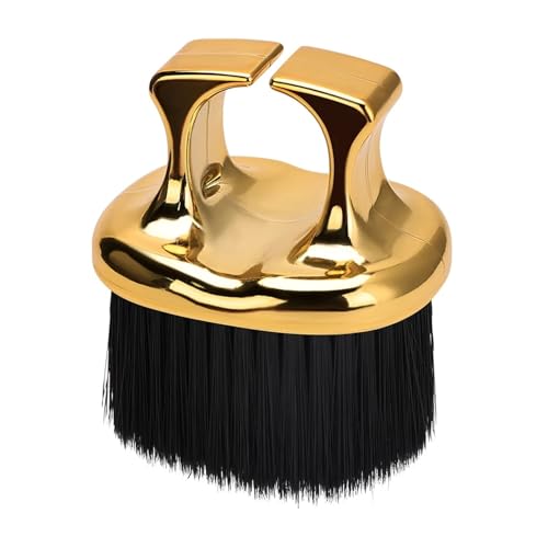 Sacudidor de cuello dorado con cerdas de nailon para cortes limpios y profesionales