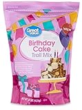 Generic Birthday Cake Trail Mix, 15 oz Resealable Zip Bag By Great Value (SimplyComplete Bundle) - Add to Granola, Cookie Clusters, Snack, Ice Cream Topping
