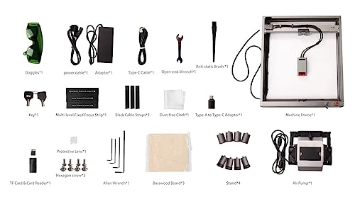 Image of 3IDEA Official Creality Falcon 2 Laser Engraver 22W Cutter Machine, Strong Power Magical Engraving Integrated Air Assist 25000mm /Higher Accuracy 400x415mm