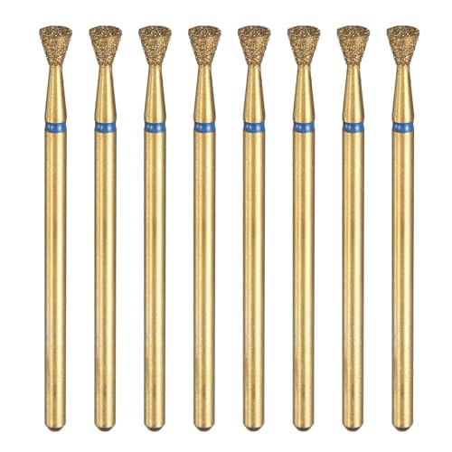 Fresas diamantadas HARFINGTON 8 piezas 3.5mm grano 120-140 miniatura 1