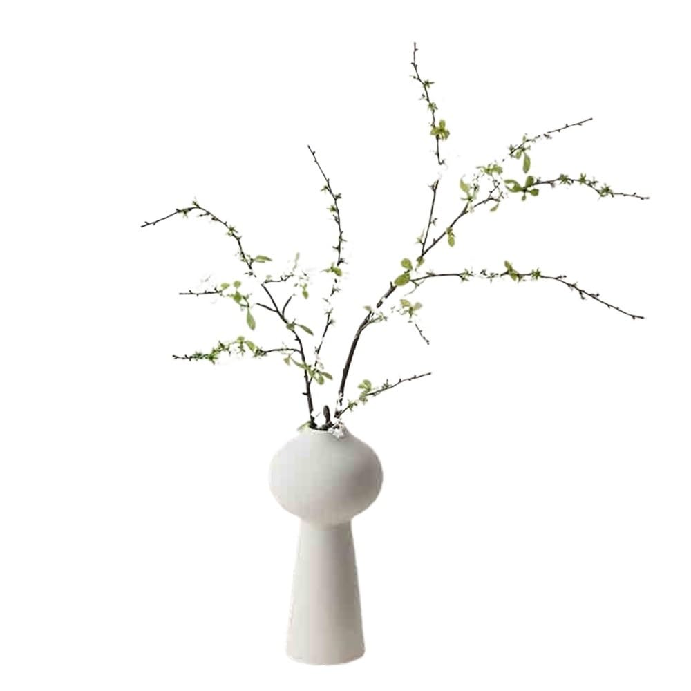Gv8pA5fj7b Ready Arranged Flowers in Vase Simulation Flower Dining Table TV Cabinet Decoration Snow Willow Branches Home Furnishings