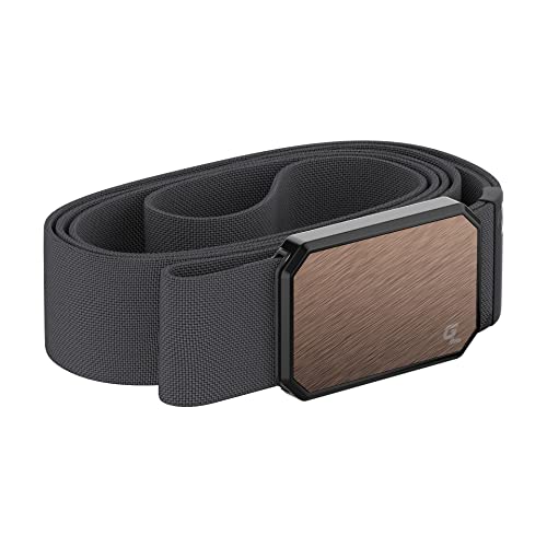 Groove Life Groove Belt Bronze/Deep Stone - Men's Stretch Nylon Belt With Magnetic Aluminum Buckle, Lifetime Coverage - Xx-Large (51-60") #TOP6