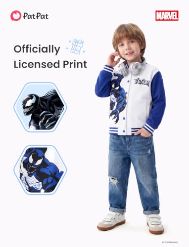 Image of Disney Marvel Bomber Jacket Spider Man Toy Story Cars Varsity Cardigan2-13Y