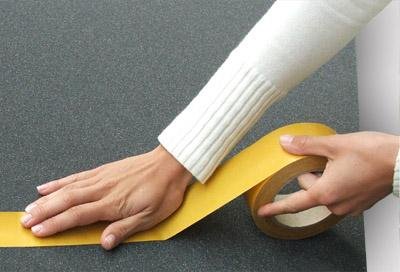 Doppelseitiges Klebeband für Schaumstoff Akustik Kleber Noppenschaum 25 lfm