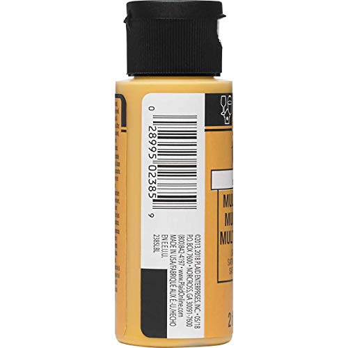 Image of FolkArt Multi Surface Acrylic Paint, 2 oz, Marigold 2 Fl Oz