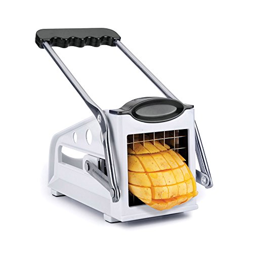 Metaltex CORTAPATATAS 'FRITEX', Acero Inoxidable, Negro, Plata, Blanco, Estandar