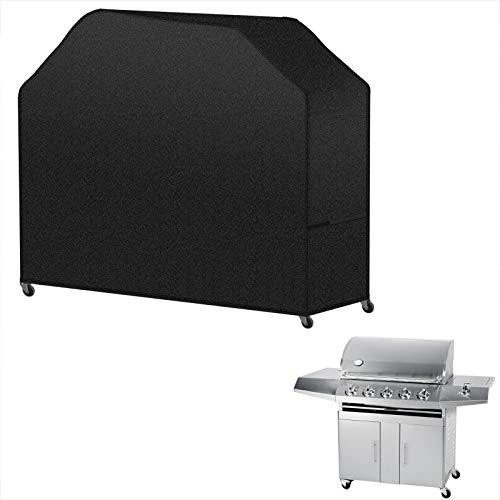 INMUA BBQ Cover, Grill Cover Outdoor, Barbecue Cover Waterdicht voor Weber, Brinkmann, Char Broil en meer, Heavy Duty 420D Oxford doek en Anti-UV (145 X 61 X 117 CM)