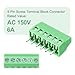 MECCANIXITY 30PCS 6-Pin PCB Mount Screw Terminal Block Connectors 2.54mm/0.1inch Pitch Circuit Board Connectors for Home Appliances, Industrial Projects