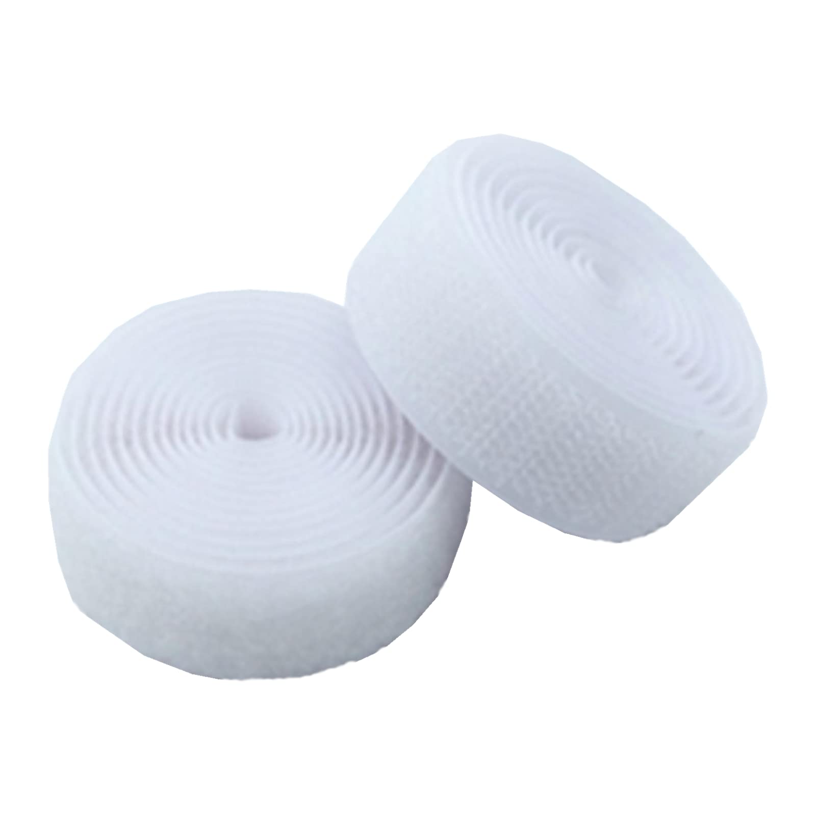 Taśmy do szycia tkanin nylonowych bez kleju Taśma z haczykiem i pętelką przyszyta na niesamoprzylepnym łączniku z nylonu o średnicy 20 mm(White,20MM x 25Yard)