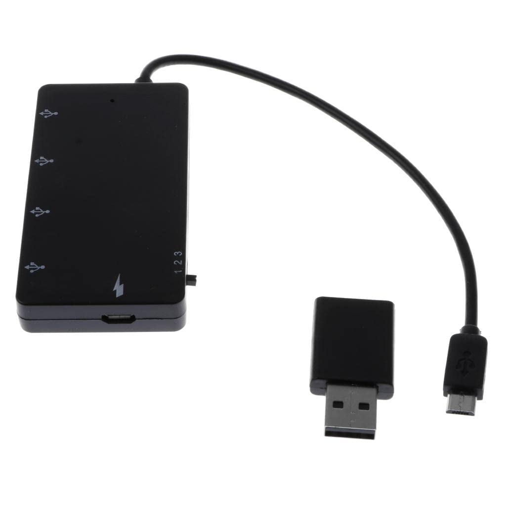 CALANDIS® Micro USB OTG Hub, Micro USB Male to Micro USB + 4 Ports USB Power Charging Cable with USB A Male to Micro USB Adapter-image-20