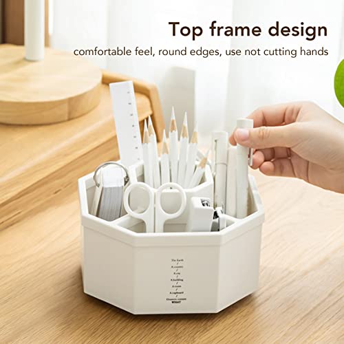 Dioche Rotating Art Supply Organizer 360 Rotating Pen Holder Storage Desk Pencil Organizers for Home Office Supplies Art Supplies Make Up - Image 4